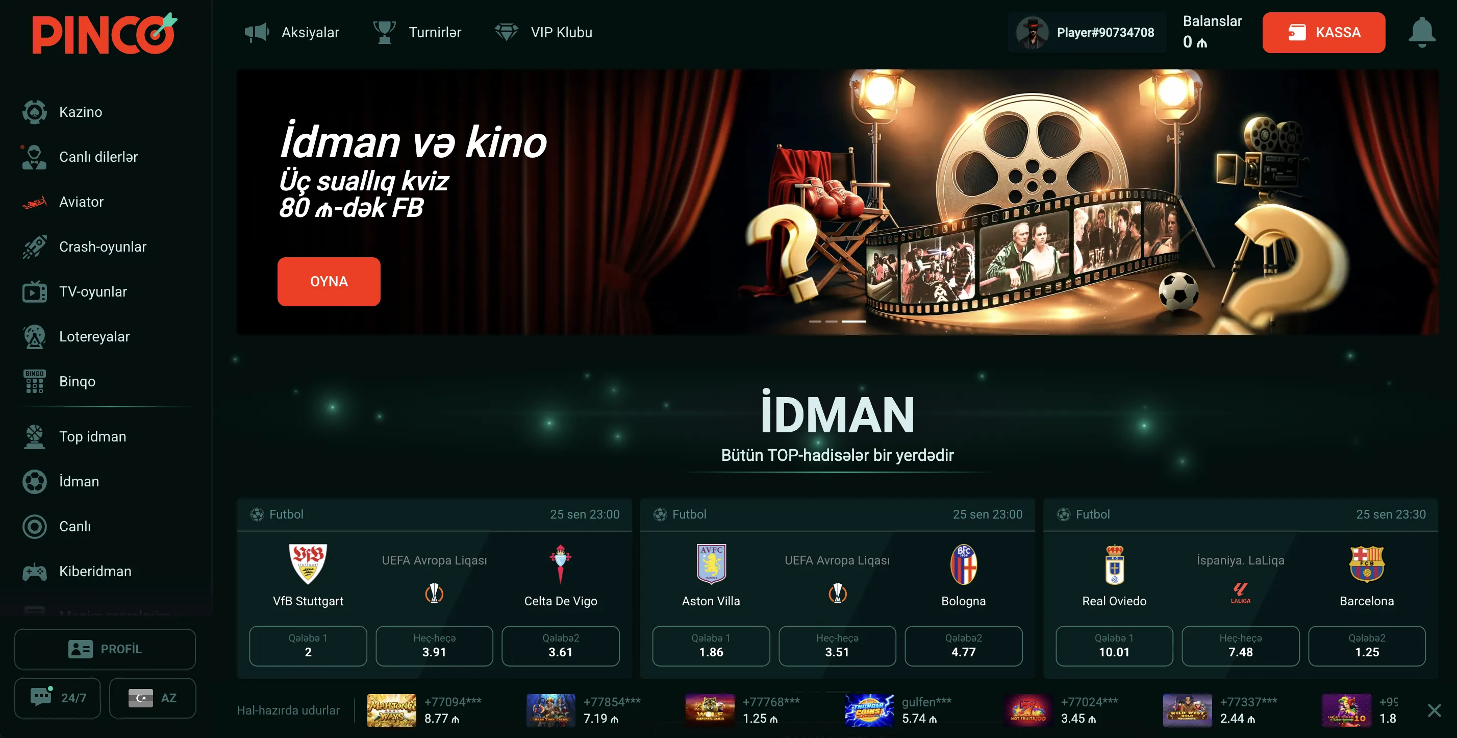 Pinco Casino istifadəçi dostu dizayn və rahat mobil giriş: mobil oyun təcrübəsi Pinco Casino istifadəçi dostu dizayn və rahat mobil giriş